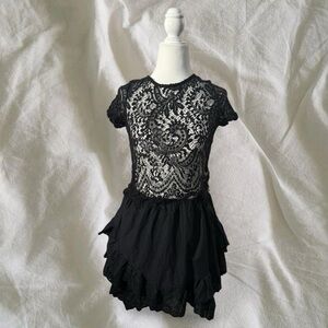Ambiance Black Lace Sheer Top